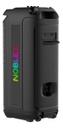Torre De Sonido Noblex Mnx1800 9800w Karaoke Doble Woofer Negro
