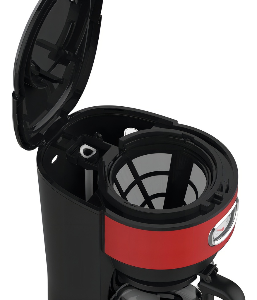 Cafetera De Filtro Westinghouse Rojo Retro 1.25 Lts 1000w - Rojo