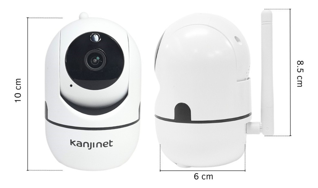 Cámara Ip Kanji Kj-camip1mx1 Motorizada Nocturna Blanca - Blanco