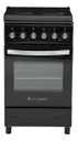 Cocina Eléctrica Kanji Kjh-ekb001v 50cm 4 Anafes Grill Negro - Negro