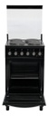 Cocina Eléctrica Kanji Kjh-ekb001v 50cm 4 Anafes Grill Negro - Negro