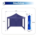 Gazebo Plegable Waggs Gzbo01 3x3mts Autoarmable Impermeable - Azul