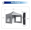 Gazebo Waggs Plegable 3x3mts Impermeable Camuflado Gris - Gris