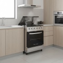 Cocina Electrica Kanjiblack 60cm Kjh-ekxl01v 65l 4 Anafes - Inoxidable