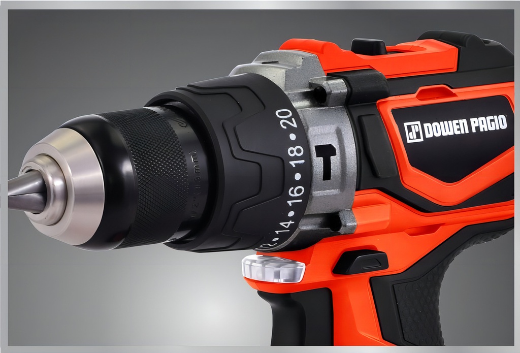 Taladro Percutor Dowen Pagio 9993112 A Bateria 13 Mm 18v - Naranja - 50 Hz