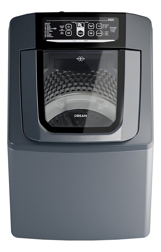 Lavarropas 6,5 Kg Gris Drean Concept Neo Fuzzy 658 G Color Acero Inox