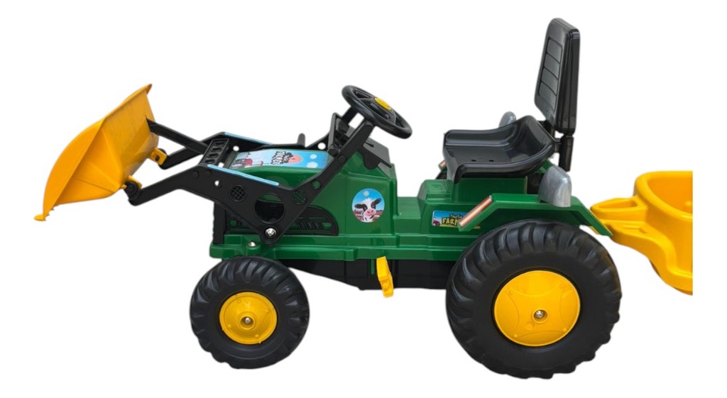 Tractor A Cadena Biemme Farmer 1445 Con Pala Y Remolque - Verde