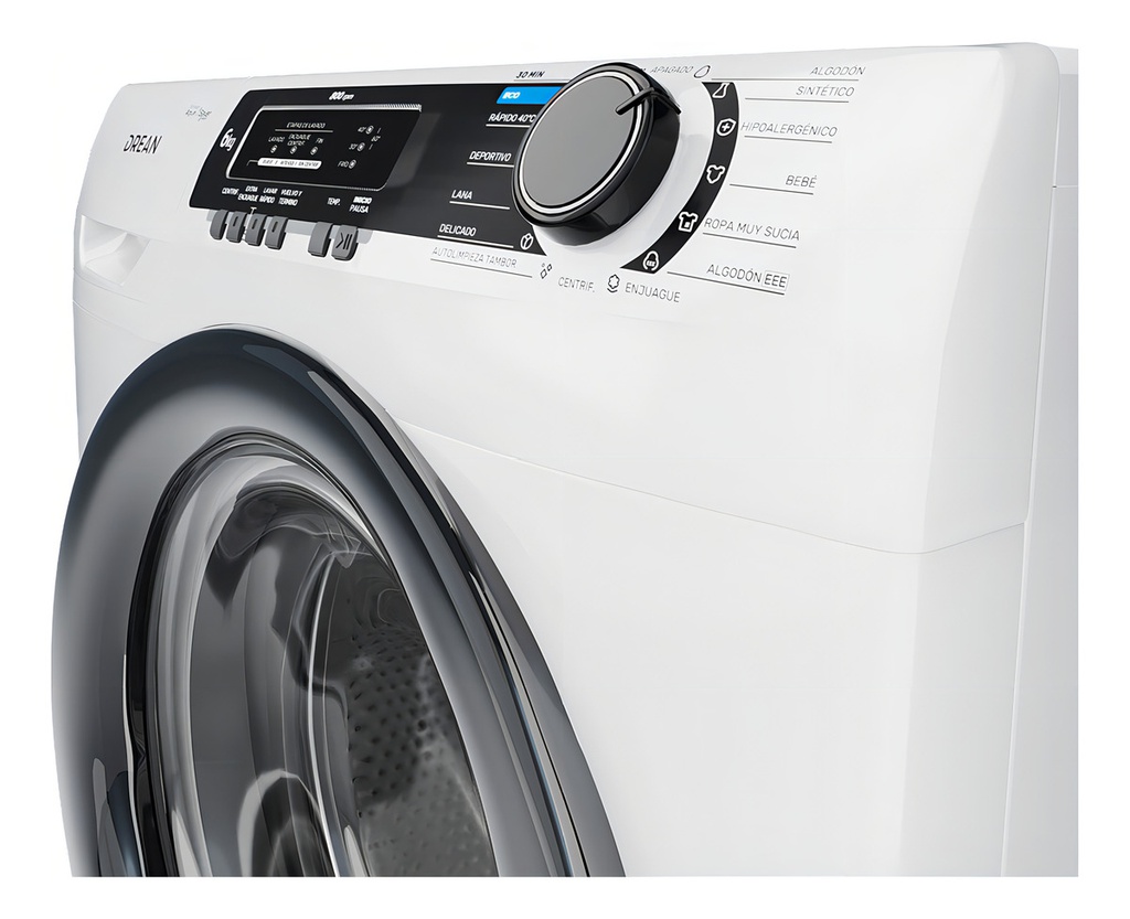 Lavarropas Drean Lfdr0608lb 6kg Carga Frontal Blanco - Blanco