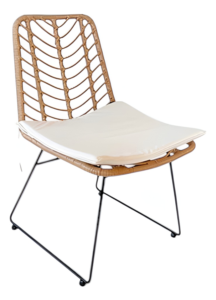 Silla Panuta X4 Tribeca Xds109/be Ratan Sintetico Natural - Natural