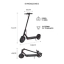 MONOPATIN ELECTRICO GADNIC MOVI0001 RECARGABLE 300W