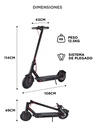 Monopatin Electrico Gadnic Movi0001 Recargable 300w Plegable - Negro
