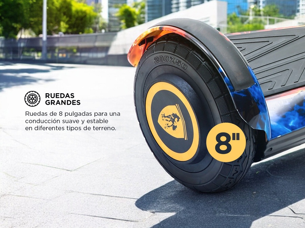 Hoverboard Patineta Eléctrica Gadnic Bluetooth Azul Hover2az - Azul