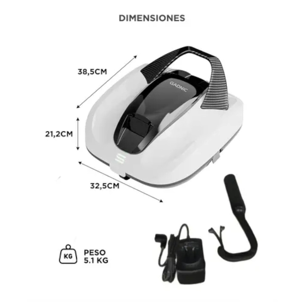 ROBOT LIMPIA PILETAS GADNIC ROBPIL01 INALAMBRICO