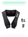 Masajeador Cervical Y Lumbar Gadnic 8 Rodillos Bidireccional - Negro