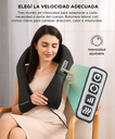 Masajeador Cervical Y Lumbar Gadnic 8 Rodillos Bidireccional - Negro
