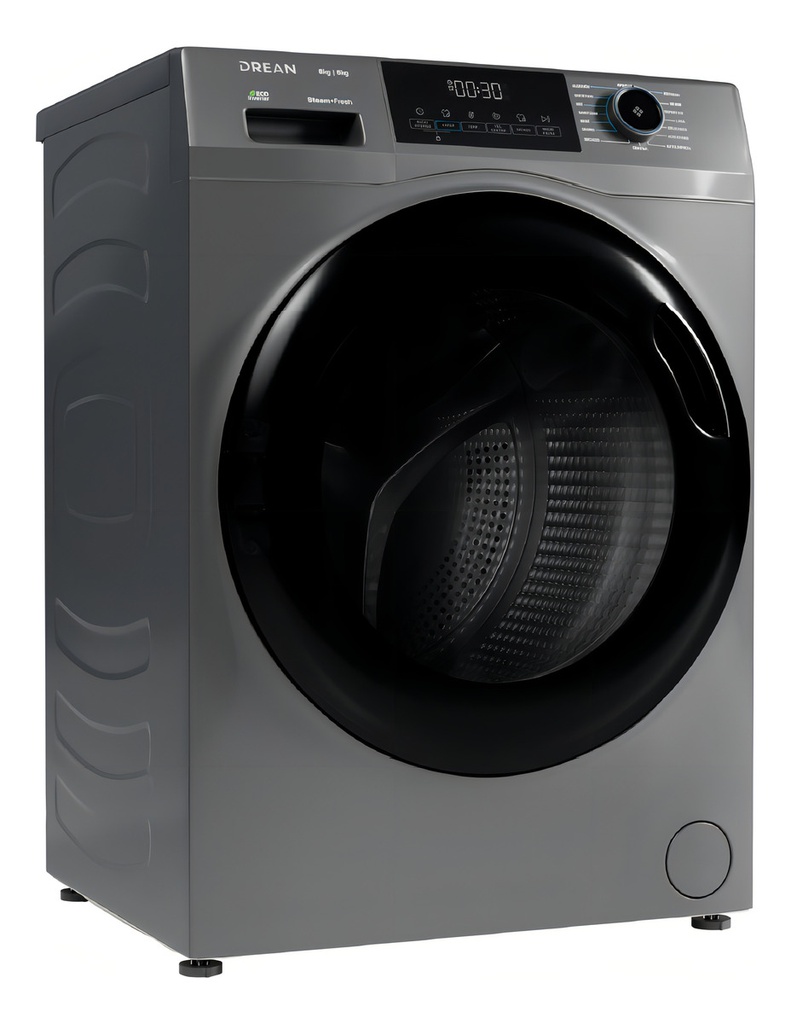 Lavasecarropas Ecoinverter 8 Kg Gris Drean Lscdr0805sg0 Gris