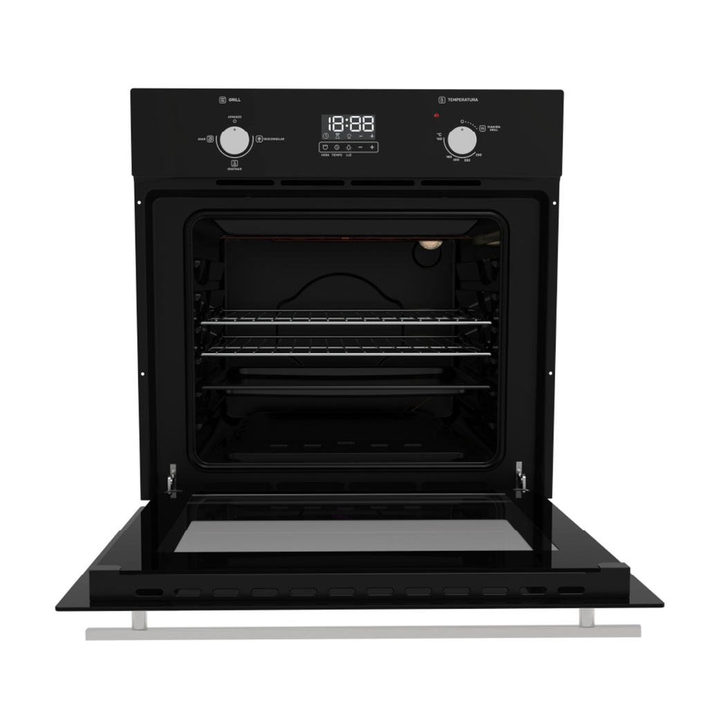 HORNO A GAS DREAN HGDR601CN 60 CM INOX NEGRO