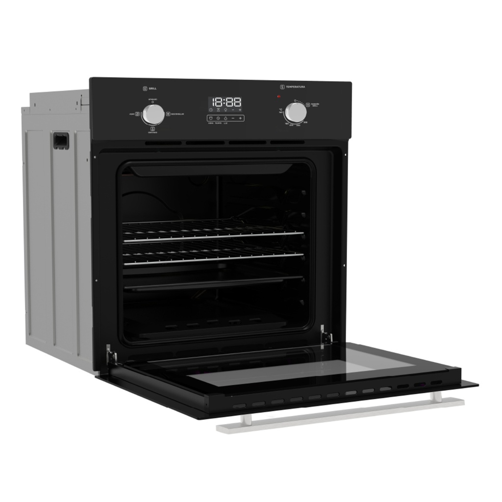 HORNO A GAS DREAN HGDR601CN 60 CM INOX NEGRO