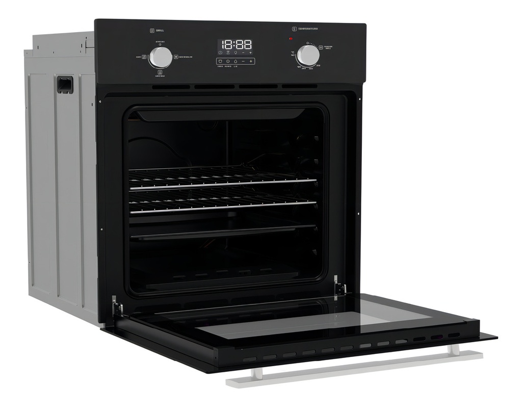 Horno A Gas Drean Hgdr601cn Empotrable 60cm Digital Negro Negro