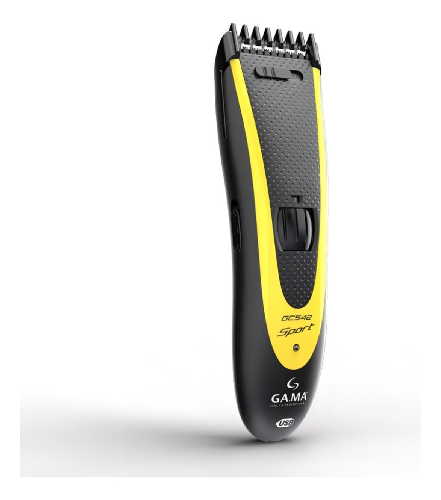 Cortadora De Cabello Ga.ma Gc 542 Sport Inalambrica Negro Con Amarillo