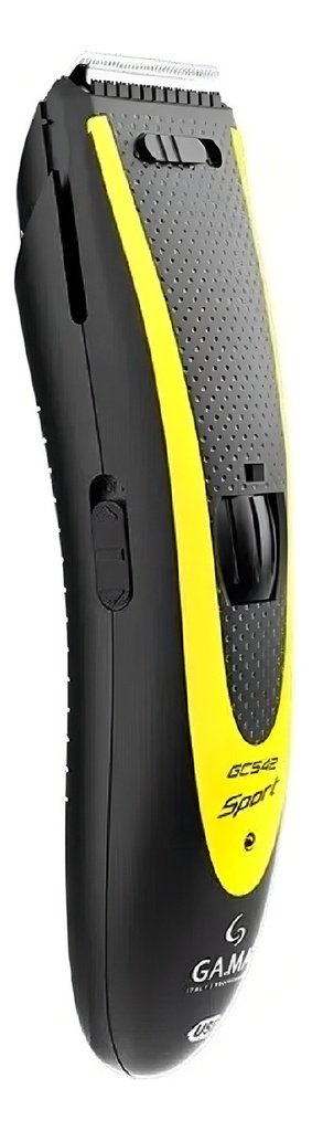 Cortadora De Cabello Ga.ma Gc 542 Sport Inalambrica Negro Con Amarillo