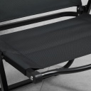 Sillon Kermit Jll-0822 Plegable Acero Negro Lisa Negro