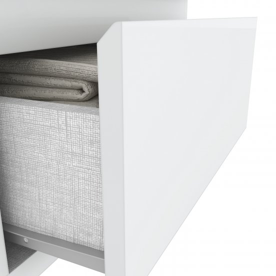 MESA DE LUZ HENN CAMPECHE D07-10 2 CAJONES BLANCO