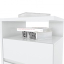 MESA DE LUZ HENN CAMPECHE D07-10 2 CAJONES BLANCO