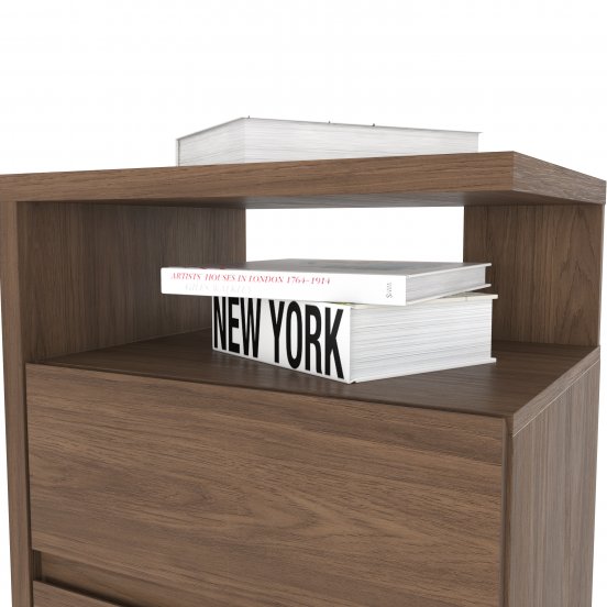 MESA DE LUZ HENN CAMPECHE D07-130 2 CAJONES BLANCO