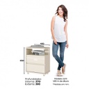 MESA DE LUZ HENN CAMPECHE D07-139 2 CAJONES CASTAÑO