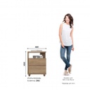 MESA DE LUZ HENN CAMPECHE D07-198 2 CAJONES JEQUITIBA BRILLO