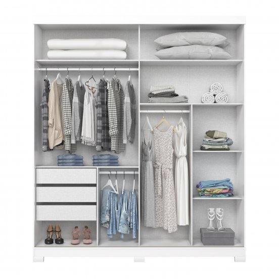 ROPERO HENN VERG D239-66 2 PUERTAS BLANCO