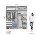 ROPERO HENN VERG D239-66 2 PUERTAS BLANCO