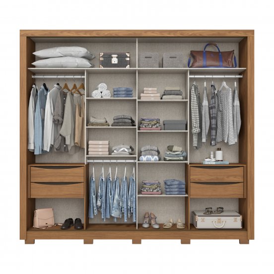 ROPERO HENN MEDELIN D326-127 2 PUERTAS CORREDIZAS NATURAL OFF WHITE