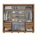 ROPERO HENN MEDELIN D326-127 2 PUERTAS CORREDIZAS NATURAL OFF WHITE