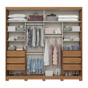 ROPERO HENN CAYMAN D337-127 2 PUERTAS NATURAL OFF WHITE