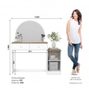 TOCADOR HENN AGNES D921-190 3 CAJONES BLANCO