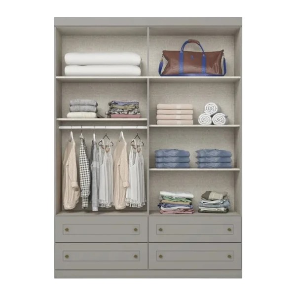 ROPERO HENN AMERICANO I113-131 4 PUERTAS BLANCO