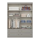 ROPERO HENN AMERICANO I113-131 4 PUERTAS BLANCO