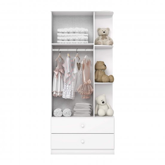 ROPERO HENN LABIRINTO I117-10 2 PUERTAS BLANCO