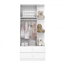 ROPERO HENN LABIRINTO I117-10 2 PUERTAS BLANCO