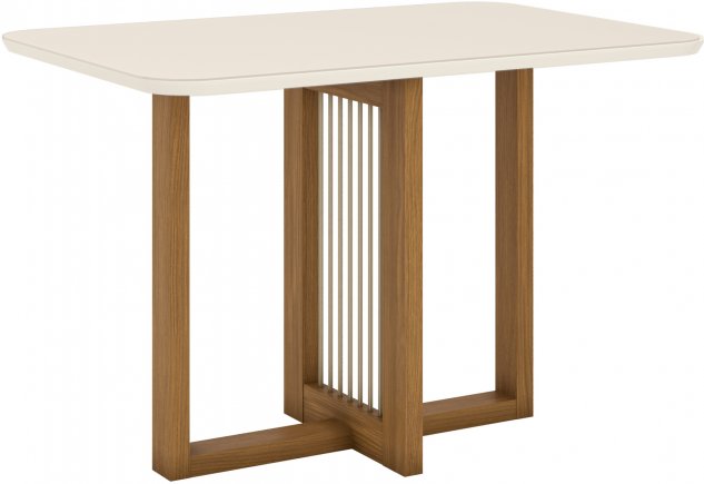 MESA HENN NATALI SC73-127 1.20 C/VIDRIO NATURE/OFF WHITE