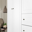 Ropero Henn Americano D205-05 6 Puertas Blanco Blanco Hp