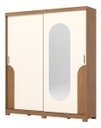 Ropero Henn Talles D335-127 2 Puertas Natural Off White Beige