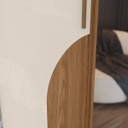 Ropero Henn Talles D335-127 2 Puertas Natural Off White Beige