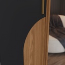 Ropero Henn Talles D335-215 2 Puertas Natural Negro Negro