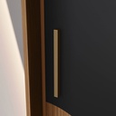 Ropero Henn Talles D335-215 2 Puertas Natural Negro Negro