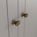 Ropero Henn Americano I113-131 4 Puertas Blanco Gris