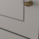 Ropero Henn Americano I113-131 4 Puertas Blanco Gris