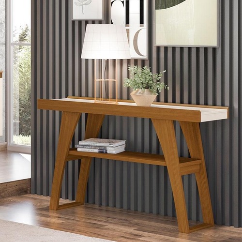 Mesa Recibidor Menphis S350-127 Nature/off White Armarios Para Lavandería Nature Con Off White